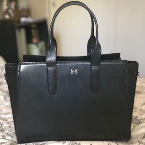 Black Leather HH Purse